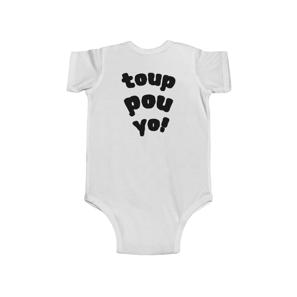 Front & Back Print - Ti Fan Ayiti World Cup 2026 Infant Bodysuit –