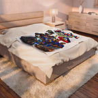 Haiti World Cup 2026 Soccer Team Velveteen Plush Blanket | Haitian Football Fans