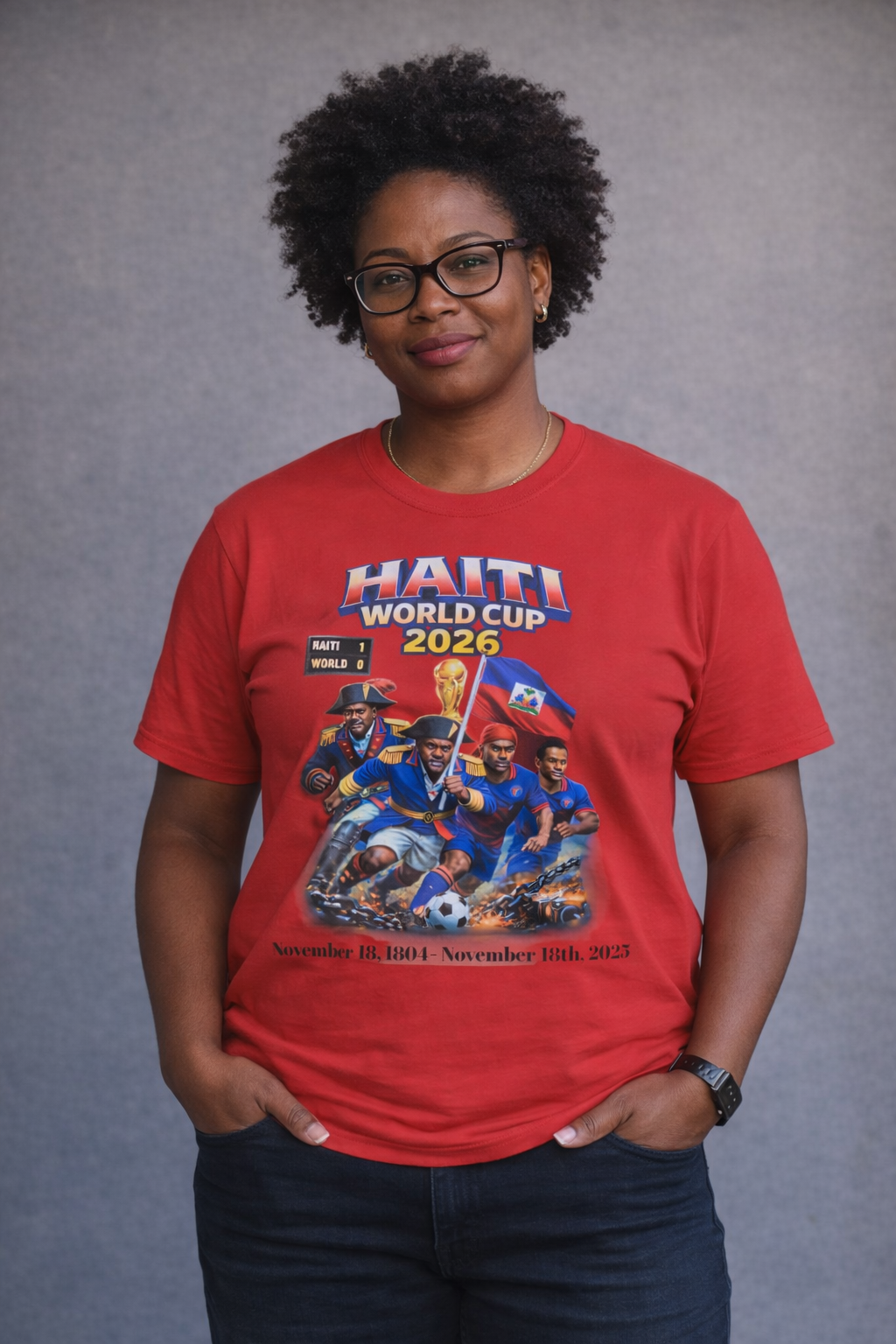 Front & Back Print - Ayiti Heroes World Cup 2026 Tee