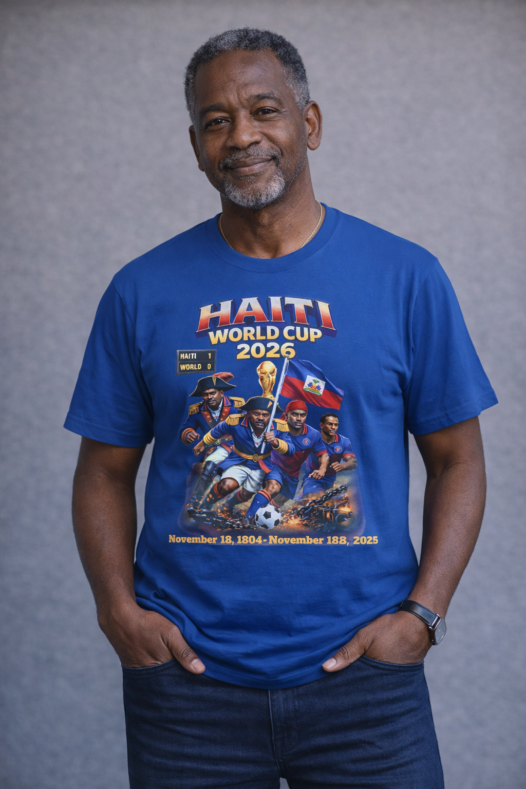 Front & Back Print - Ayiti Heroes World Cup 2026 Tee