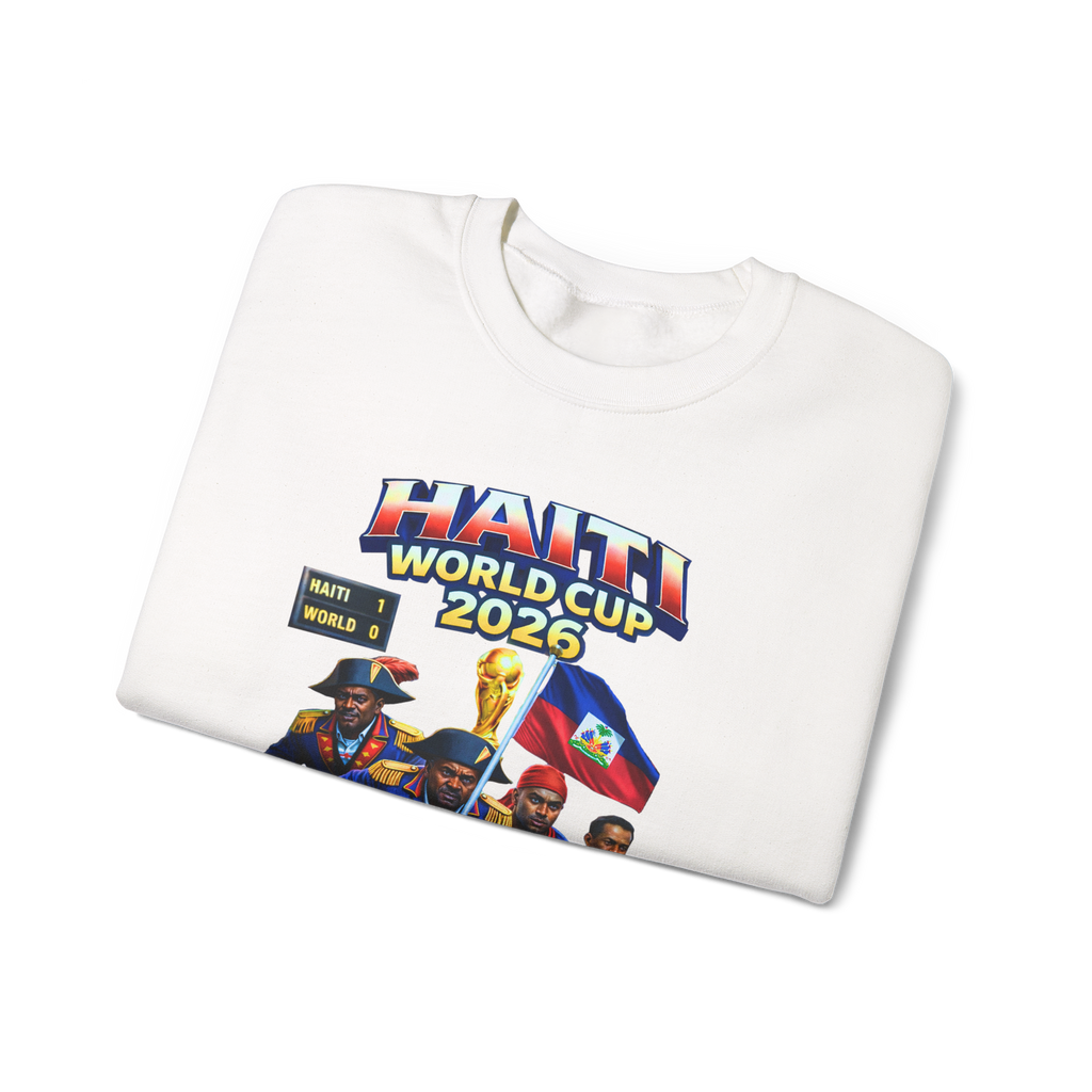 Front & Back Print - Haiti World Cup 2026 Vintage Sweater Crewneck