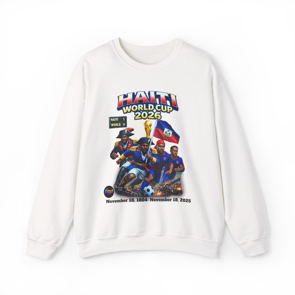 Front & Back Print - Haiti World Cup 2026 Vintage Sweater Crewneck