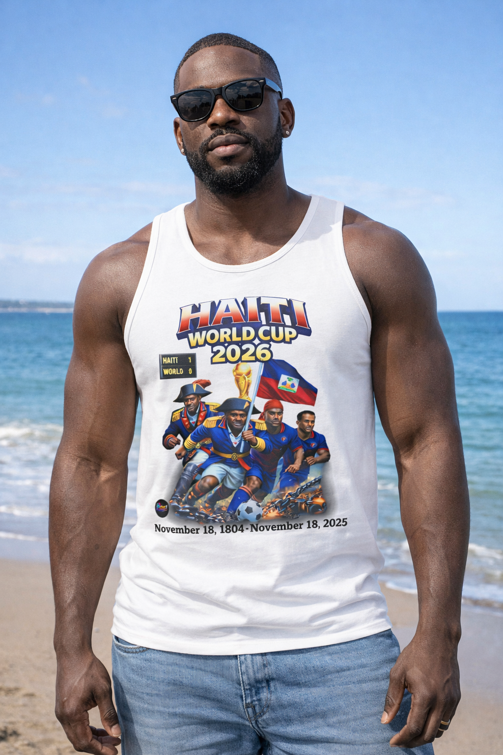 Front & Back Print - Ayiti Stadium Energy Tank
