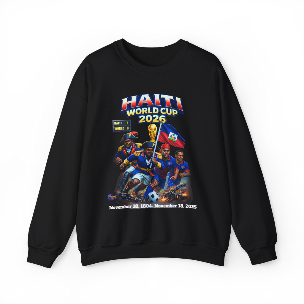 Front & Back Print - Haiti World Cup 2026 Vintage Sweater Crewneck