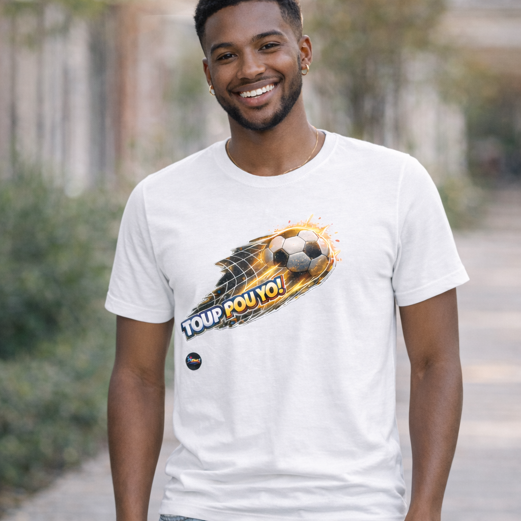 Front only print  - Toup Pou Yo Haitian World Cup Front Print Tee