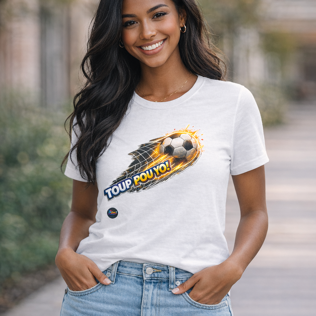 Front only print  - Toup Pou Yo Haitian World Cup Front Print Tee