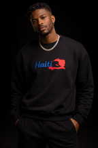Unisex Heavy Blend™Haiti Signature Embroidery Sweatshirt/ Crewneck Sweatshirt