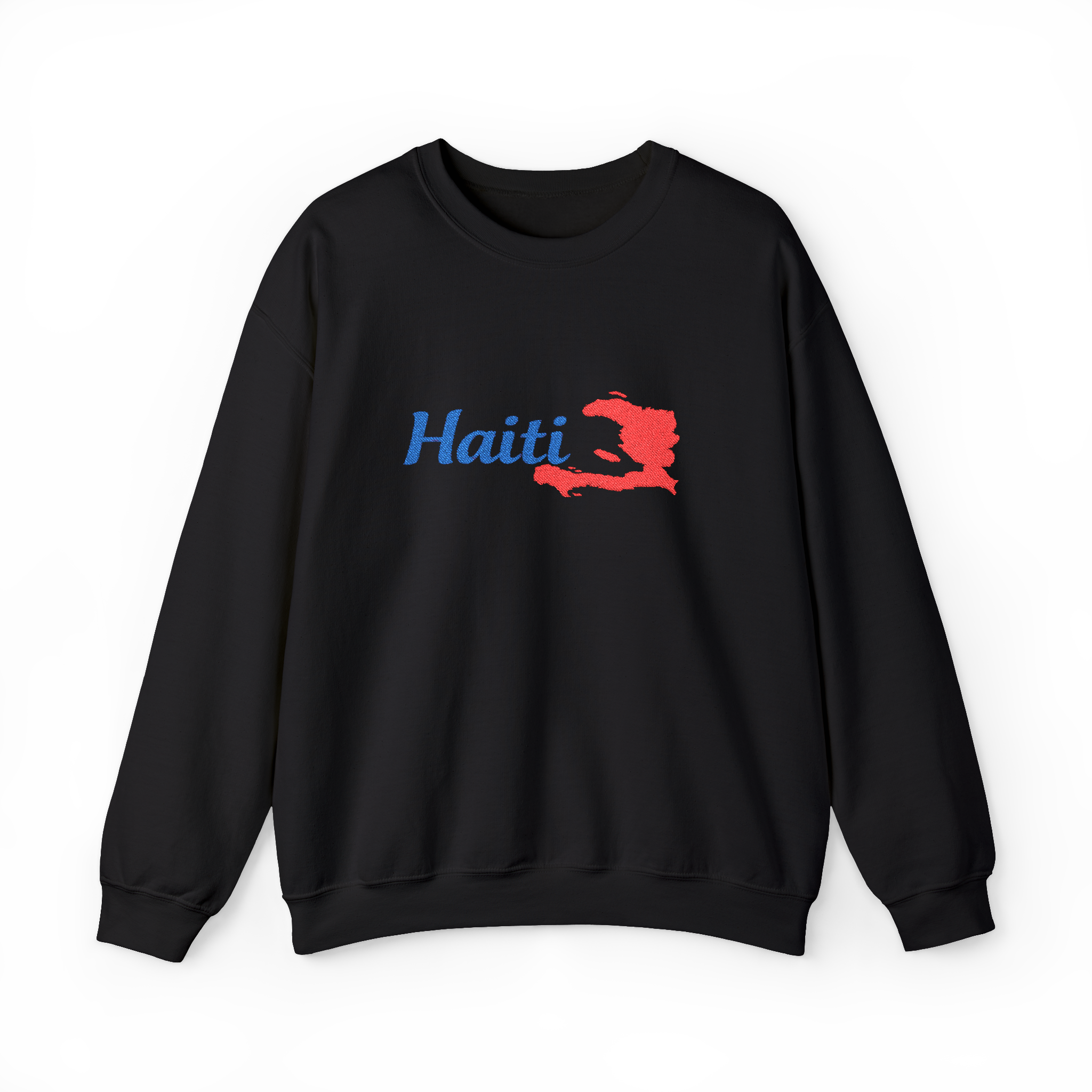 Unisex Heavy Blend™Haiti Signature Embroidery Sweatshirt/ Crewneck Sweatshirt