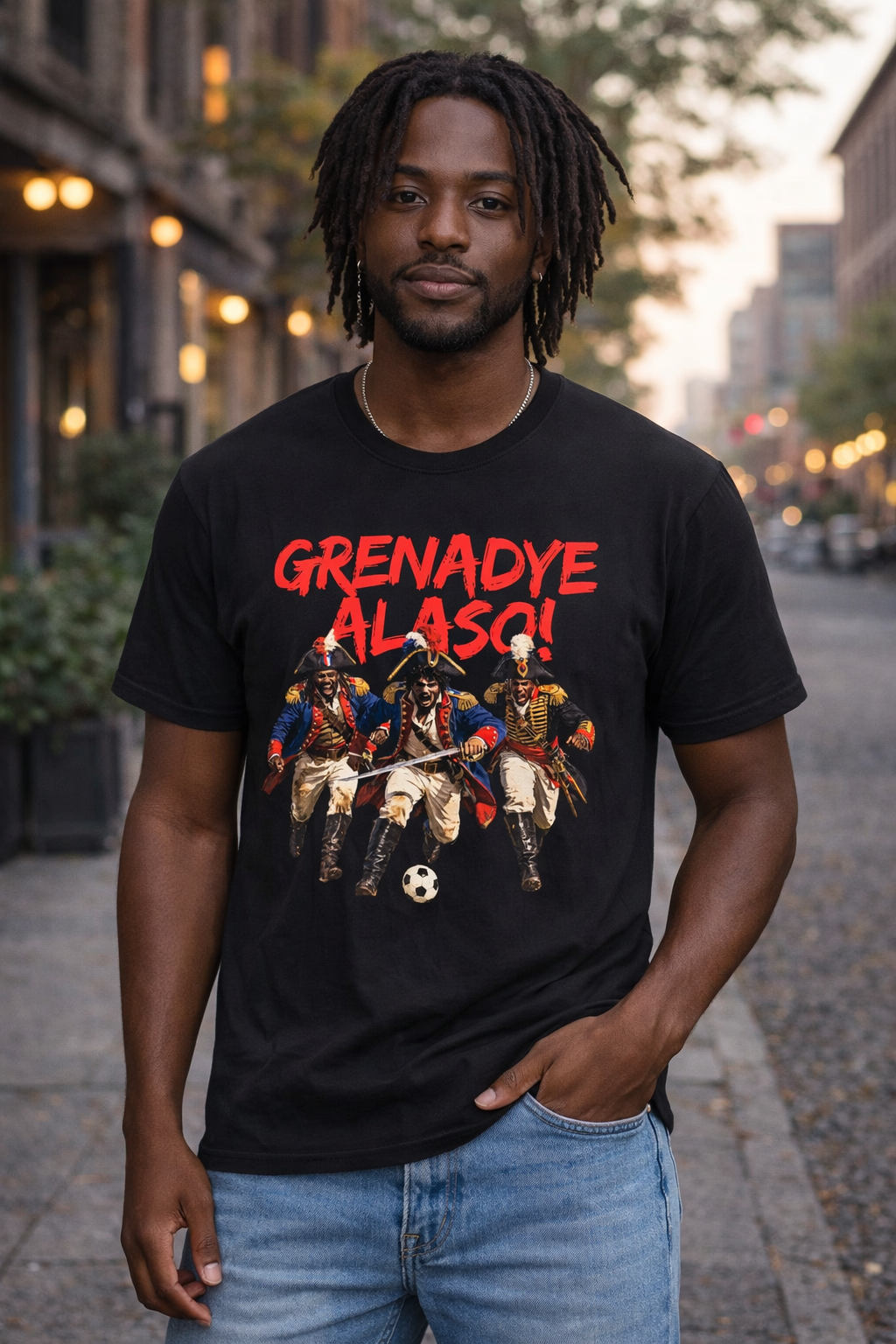 T-Shirt — Grenadye Alaso! (top print)