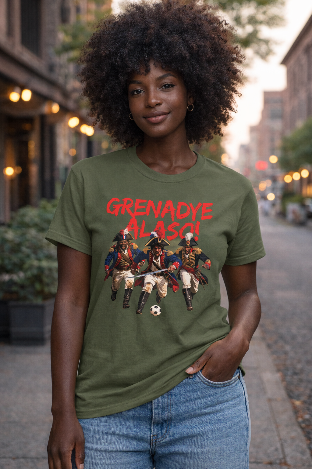 T-Shirt — Grenadye Alaso! (top print)