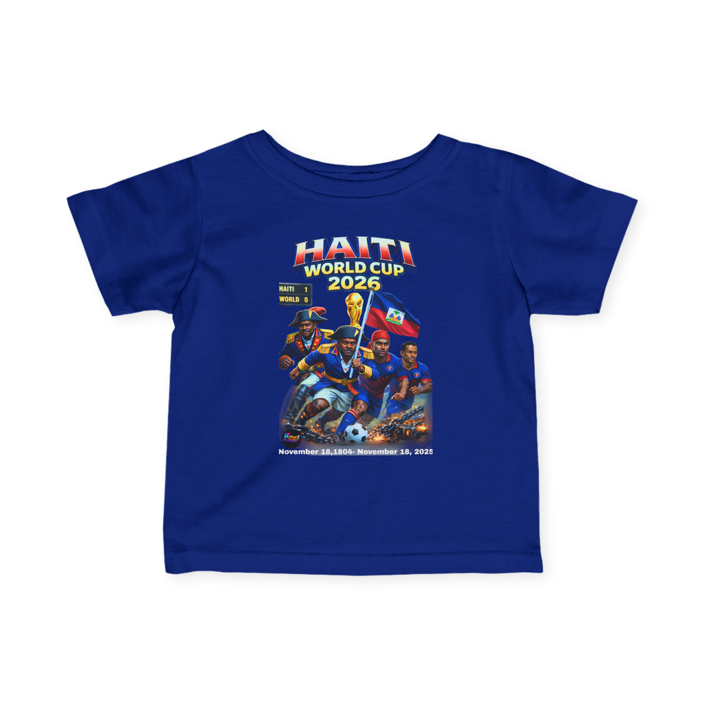 Front & Back Print/ Ti Fan Ayiti World Cup Infant Tee