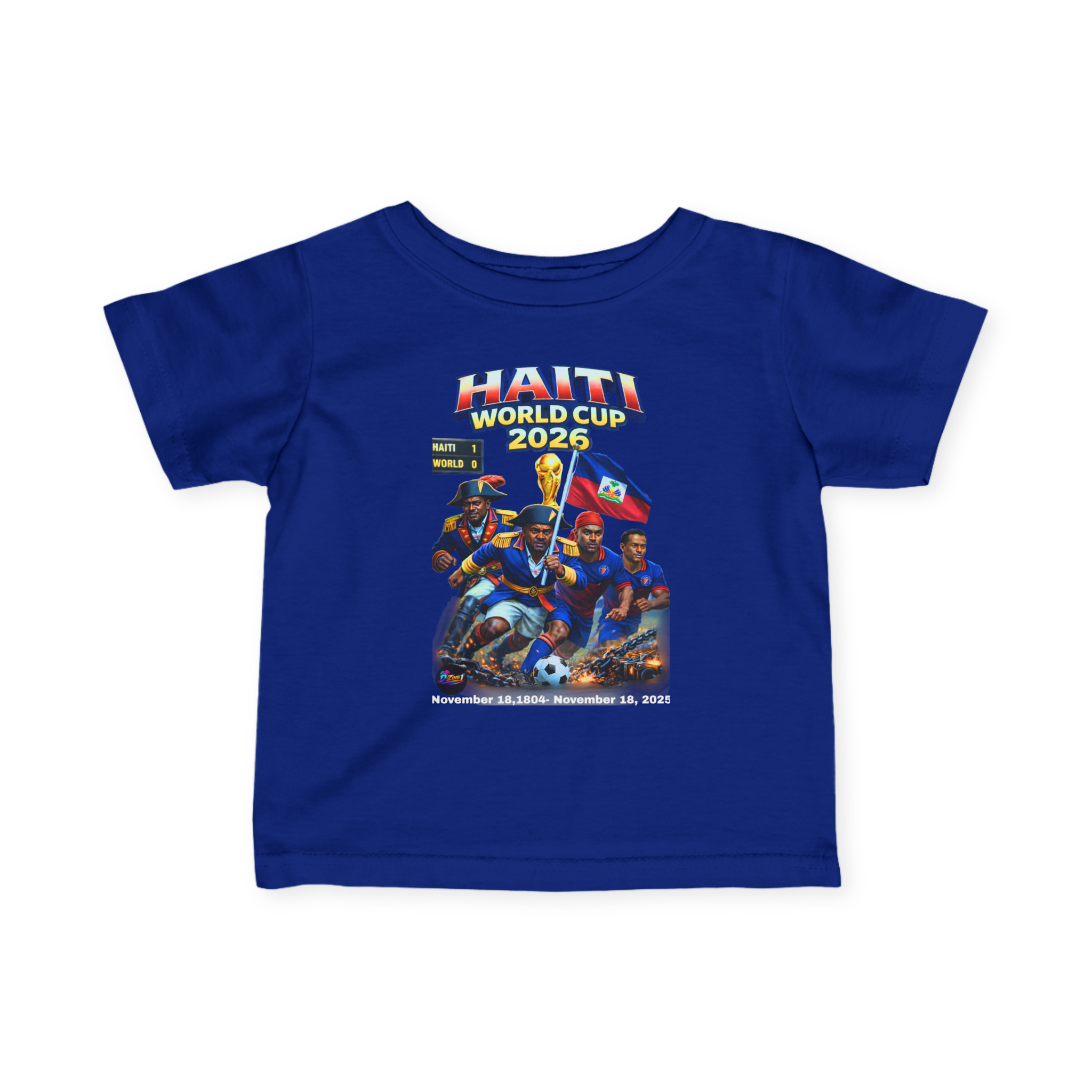 Front & Back Print/ Ti Fan Ayiti World Cup Infant Tee