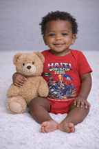 Front & Back Print - Ti Fan Ayiti World Cup 2026 Infant Bodysuit –