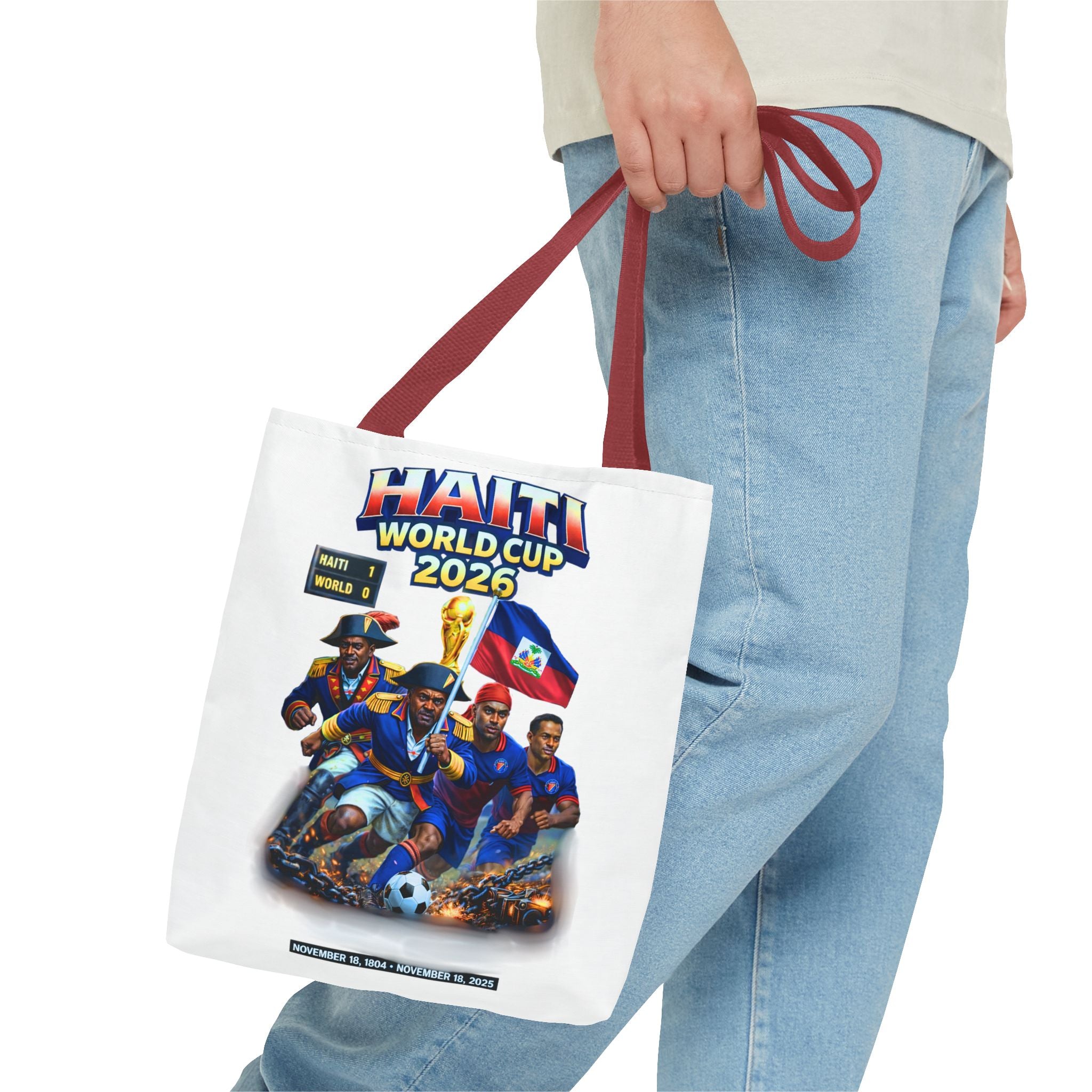 Ayiti Pride All-Over Print Tote Bag – Durable Everyday Carry